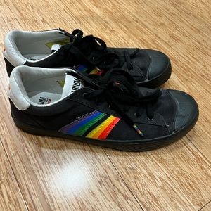 Palladium rainbow tennis shoes size 9 men or 10.5 women